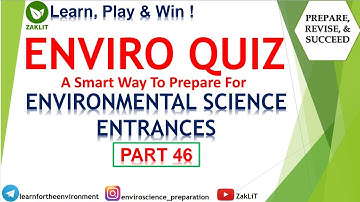 🔴Weekly Quiz For Environmental Science Entrances|Test Your Preparation🌟