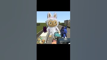 I FREEZ ALL LABUBU DOLL NEXTBOTS IN PLAYGROUND MOD GMOD SANDBOX IN SPACE #shortsfeed #labubu