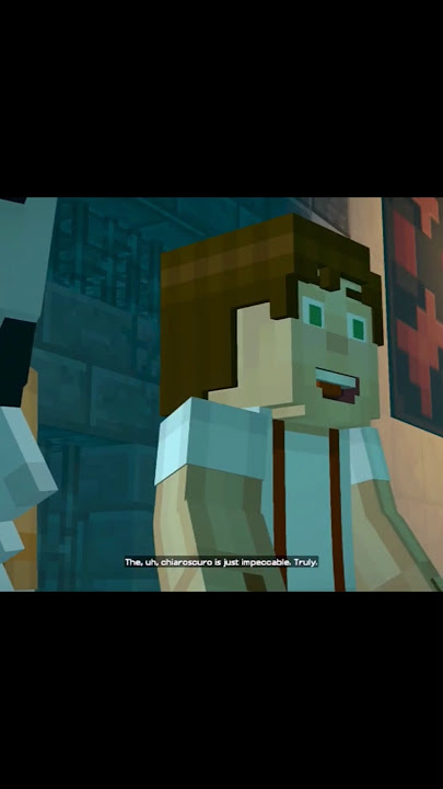 Minecraft Story Mode 2: Jesse demonstrates how to appreciate a NOT-painting.