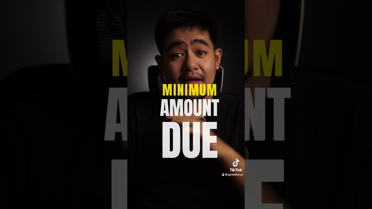 Credit Card 101: Minimum Amount Due. 