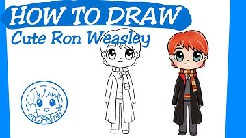 How to Draw! Cute Ron Weasley | Drawing Ronald Weasley from Harry Potter | Easy and step by step
