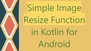 Simple Image Resize Function in Kotlin for Android