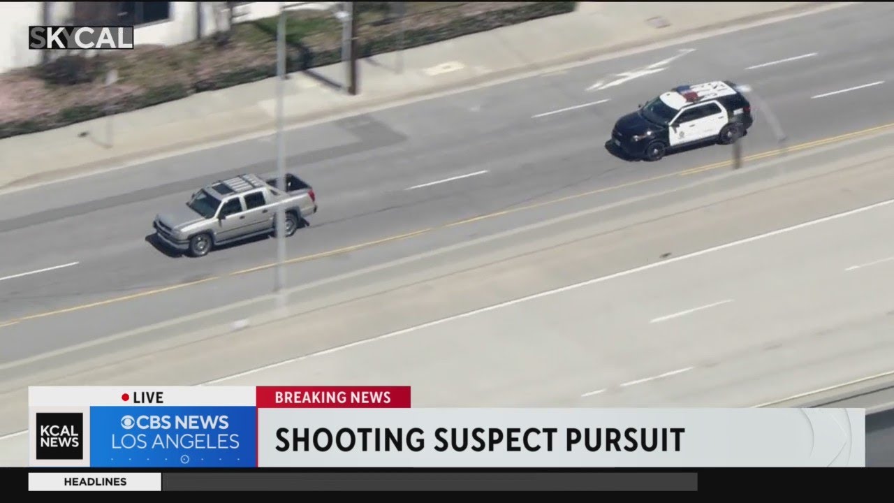 Police in pursuit of an attempted murder suspect - YouTube