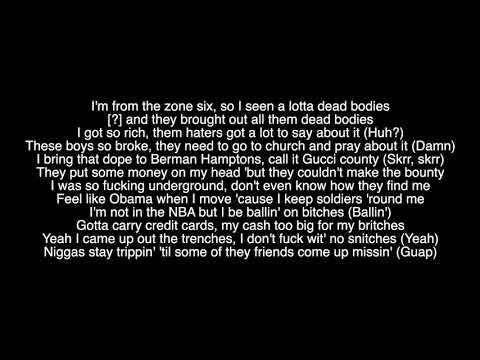 Gucci Mane – Richer Than Errybody (feat. YoungBoy Never Broke Again & DaBaby) lyrics