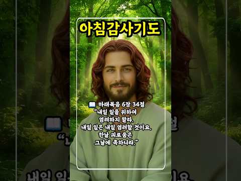 오늘 주신 은혜로 사는 아침감사기도ㅣ하루를여는기도ㅣ아침을여는기도
