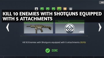 KILL 10 ENEMIES WITH SHOTGUNS EQUIPPED WITH 5 ATTACHMENTS CALL OF DUTY MOBILE COD MOBILE CODM