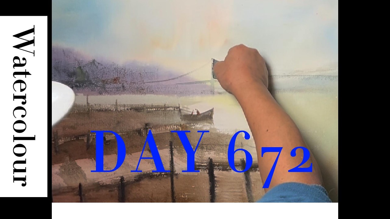 Mist and Morning Light”Watercolour DAY672 - YouTube