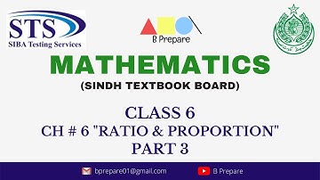 Mathematics for PST JEST (Class 6 Chapter 6 "Ratio and Proportion" Part 3)