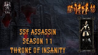 Project Diablo 2 Season 11 SSF Assassin - Blade Fury Throne of Insanity