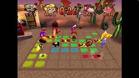 Crash Bandicoot Carnival - Japanese Crash Bash - 2 Players Battle Mode - El Pogo Loco