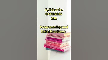 GATE CSE Syllabus -2026 | Programming and Data Structures | #gatecs #gate2026preparation #gate2026