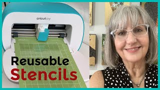 Make your own mixed media reusable stencils |  Cricut Joy tutorials for beginners screenshot 1