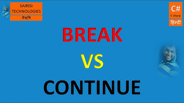 PART 43 C# BREAK AND CONTINUE STATEMENT