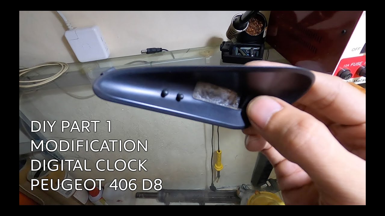 DIY Repair Rebuild Digital Clock Modification Using LED PEUGEOT