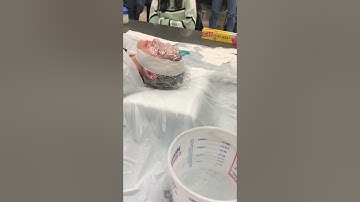 Teaching how to make a full face plaster mask Part 1 of 3