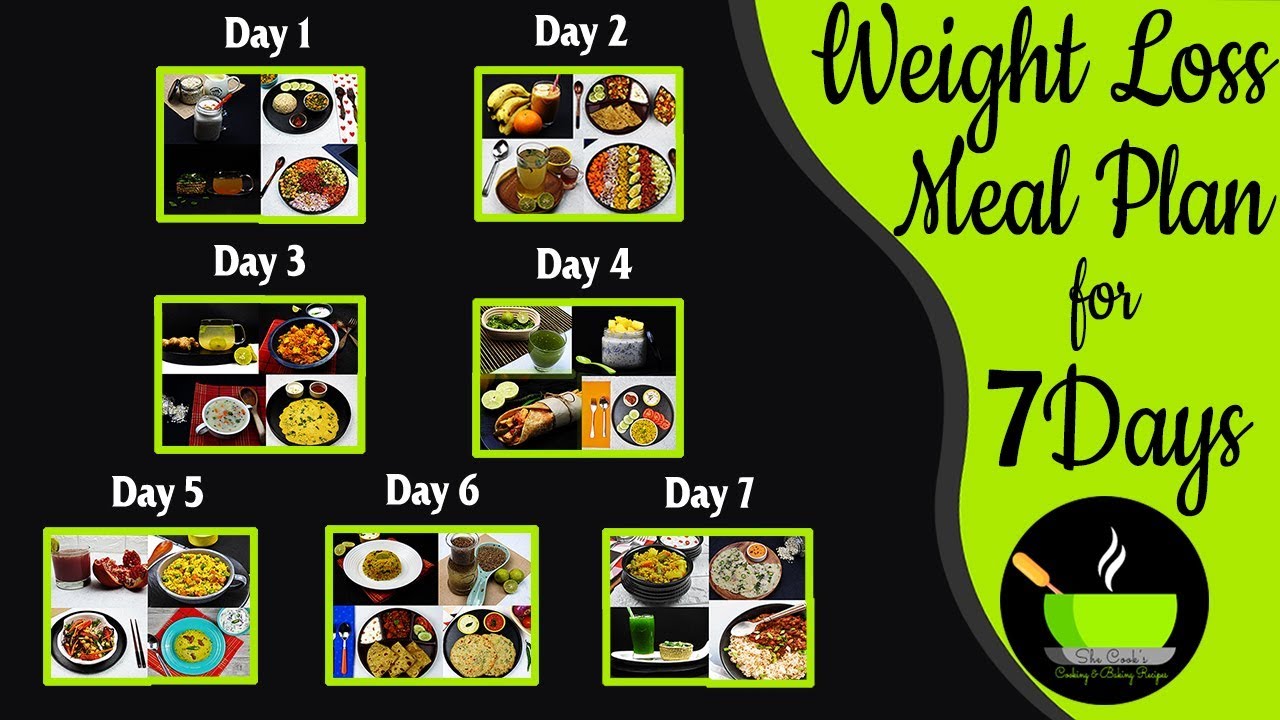 7 Indian Meal Plan To Lose Weight Fast | HOW TO LOSE WEIGHT FAST 10Kg In 10 Days | Indian Diet Plan | She Cooks