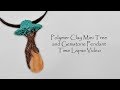 Time Lapse Polymer Clay Tutorial - Red Agate Mini Tree Pendant