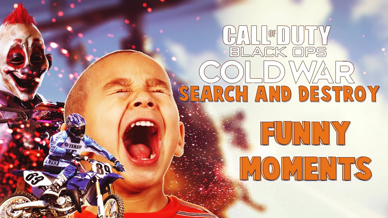BLACK OPS COLD WAR SEARCH AND DESTROY FUNNY MOMENTS - Kid Raging, Dirt Bike MIC, Corpse Launches