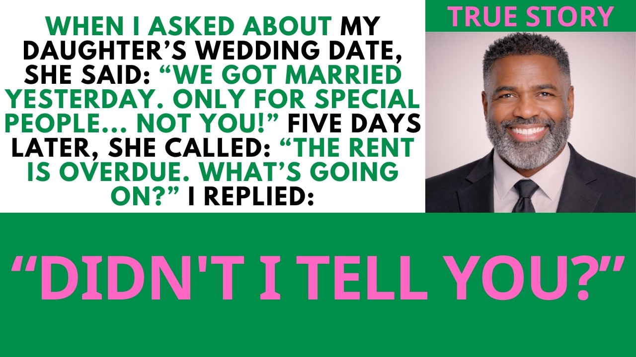 I Asked About the Wedding — “We Married Yesterday… Only Special Guests”... | Sugar Dad Stories.