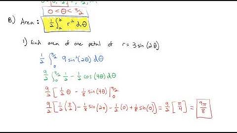 7.4 Area in Polar Coordinates