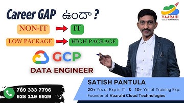 GCP Data Engineer DEMO Session by Satish Pantula at Vaarahi ! Google Cloud #gcp  #dataengineering