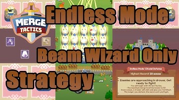Merge Tactics Android - Endless Mode BEAM WIZARD FORMATION
