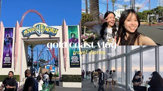 gold coast trip pt. 1 🎢: movie world, surfers paradise market, dc heroes