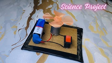 Simple Dc Motor Fan | Super Easy Science Project for School | Diy Mini Fan Using Battery & Motor 