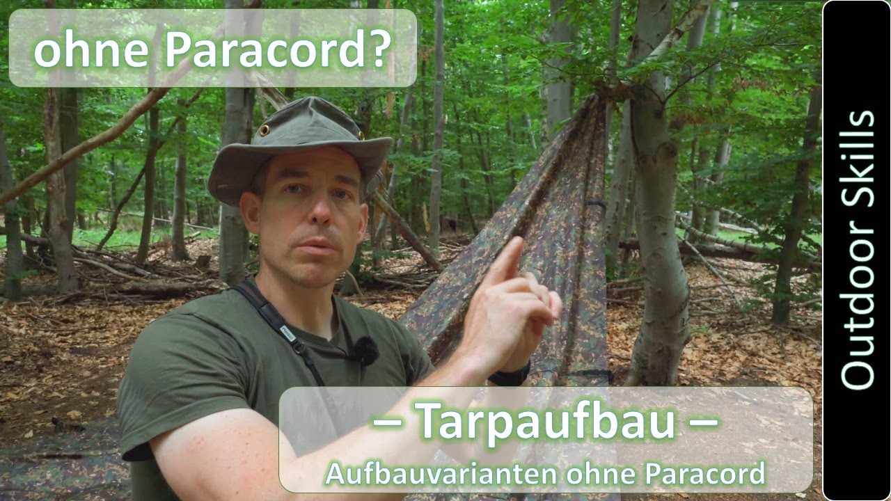 7 vs. Wild - Training - Tarpaufbau ohne Paracord - german - 4k