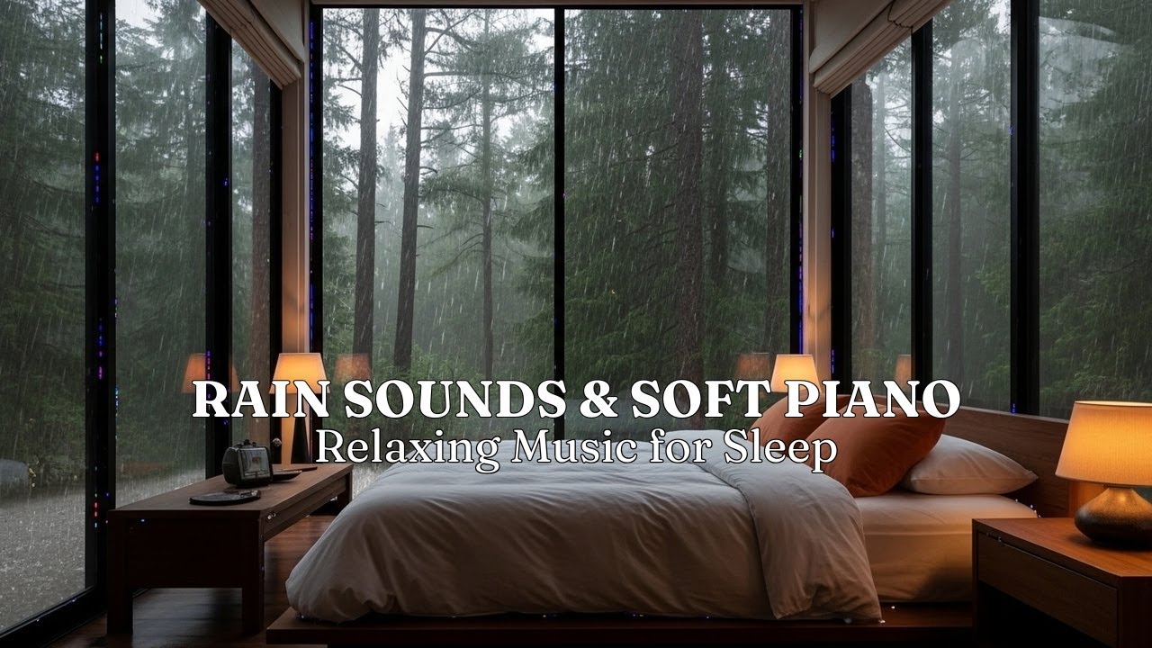 This Peaceful Rain 🌧️ Music Helps You Sleep Instantly | 5 Hours Deep Healing Rest