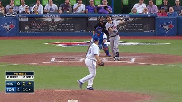 MIN@TOR: Plouffe clubs two-run tater to left field