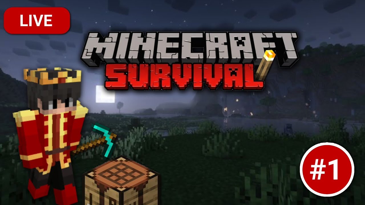 Minecraft DAY 1 LIVE - YouTube