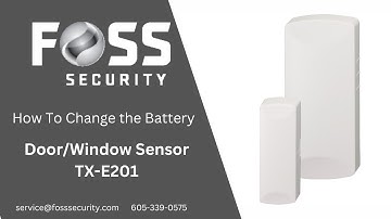 TX E201 Door/Window Sensor Battery Replacement