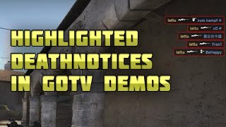 Guide: Highlighted/Longer-Lasting Deathnotices In GOTV Demos