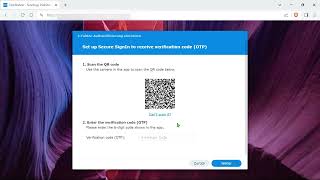 Synology DSM - 2FA setup with OTP (as user)