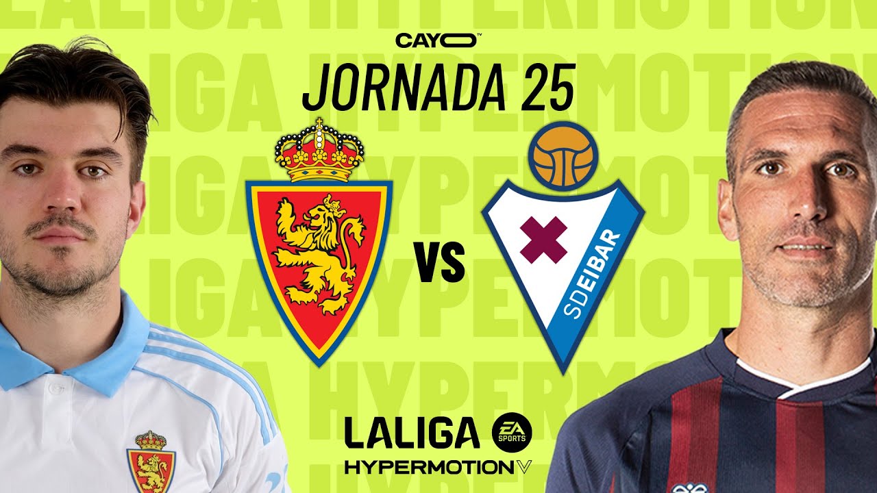PARTIDO COMPLETO | REAL ZARAGOZA vs. SD EIBAR | J25 LALIGA HYPERMOTION ...