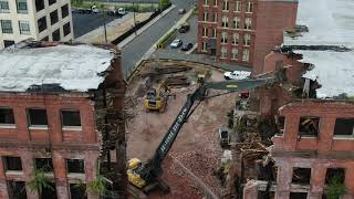 Demolition Of 6 Story Brick Building