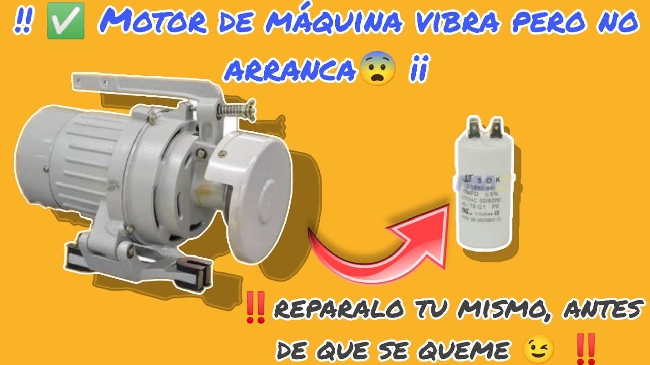 ‼️👉Como reparar MOTOR DE MAQUINA de coser que NO ARRANCA , fácil y