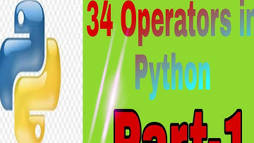 Part-1 Operators in python | arithmetic | logical | bitwise | identity op | python by NP Technologie