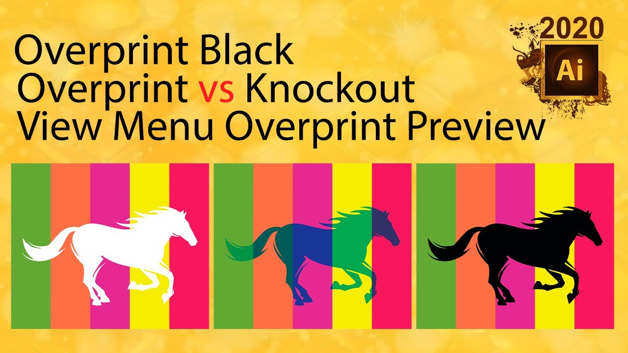 Adobe illustrator class 116 overprint vs knockout Urdu/Hindi YouTube