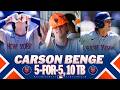 5-FOR-5! Mets rookie Carson Benge homers, triples and collects 10 TB 🤩 | MLB Highlights