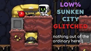 [TAS] Spelunky 2 - Low% Sunken City (Glitched) in 1:28.350