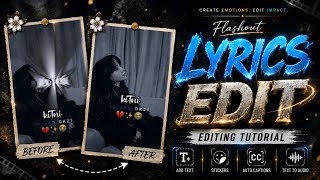 New viral Flash Lyrics status video editing in Alightmotion | technicalmahatma screenshot 1