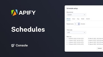 How to schedule tasks to run automatically on the Apify platform