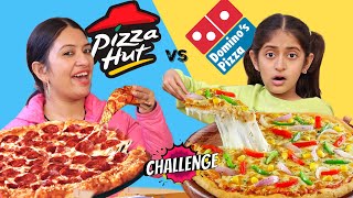 Pizza Hut vs Domino's Pizza Challenge with MyMissAnand | CookWithNisha screenshot 3