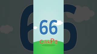 Belajar berhitung angka dari 61 sampai 70  #shorts  #angka  #belajar #berhitung #cilukpa #indonesia