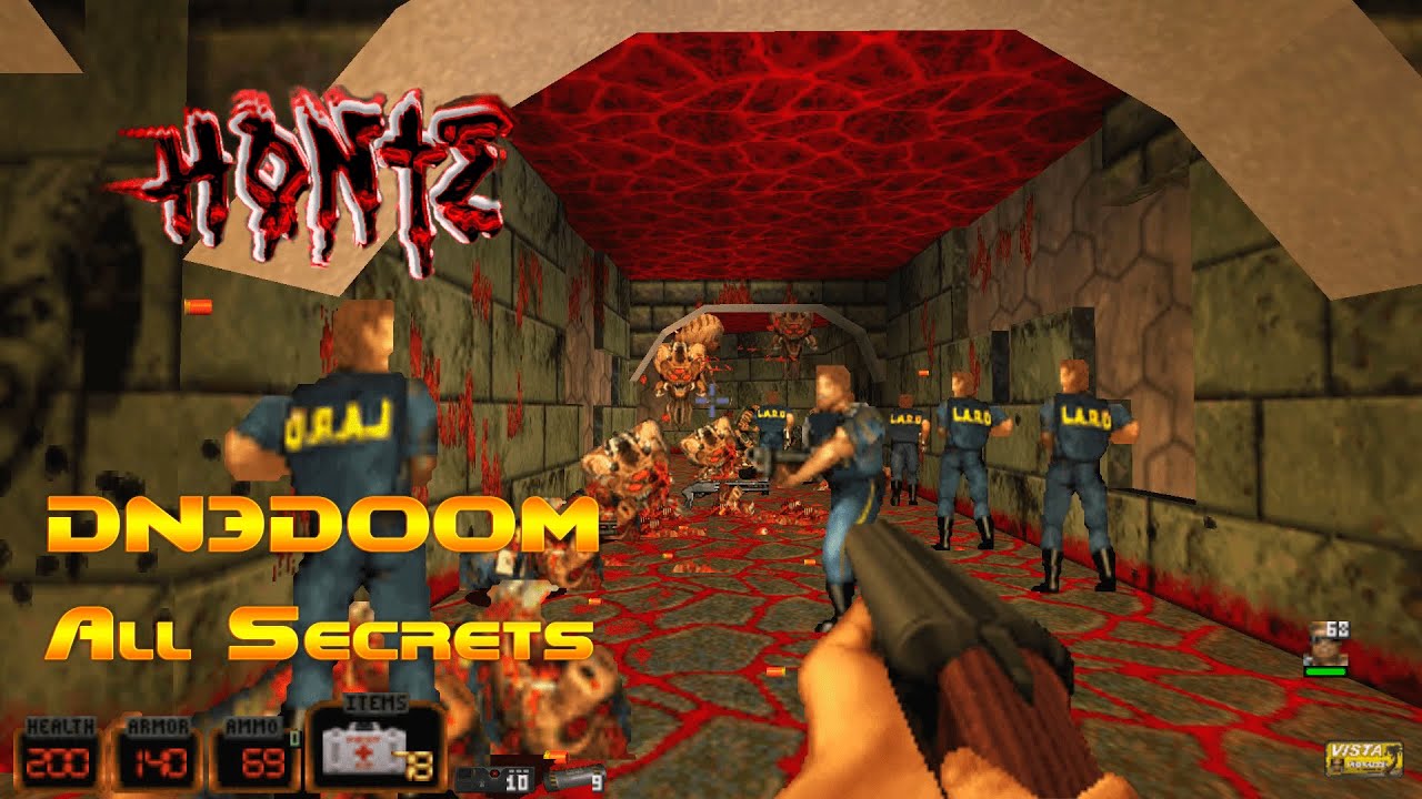 DN3DOOM HontE - Remastered Map16-18. Прохождение со Всеми Секретами.|Duke Nukem 3D in Doom 2|