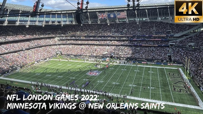 Minnesota Vikings beat New Orleans Saints in London in NFL's 100th  international game