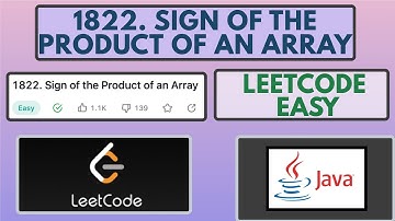 Leetcode | 1822. Sign of the Product of an Array | Easy | Java Solution