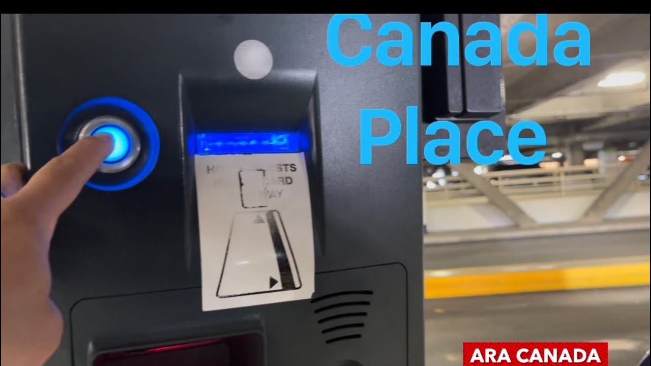 Driving.How to enter and out in Parking Area of Canada Place Vancouver